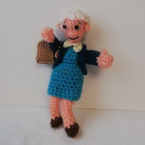Homemade Crochet Granny Doll